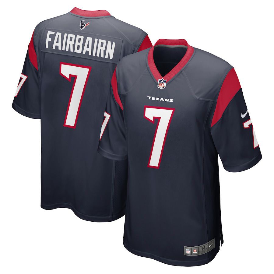 Men Houston Texans #7 Fairbairn Nike Navy Game NFL Jersey